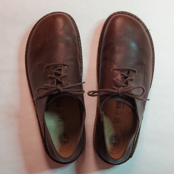 Birkenstock Brown Leather Derbys - Picture 2 of 9